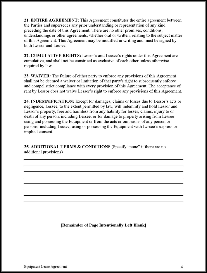 Equipment Lease Agreement 1 Page 4