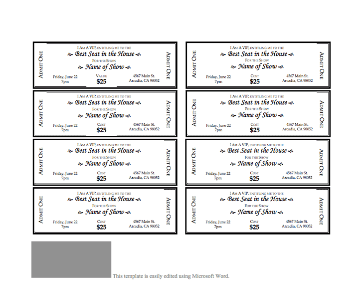 Event Ticket Template 3