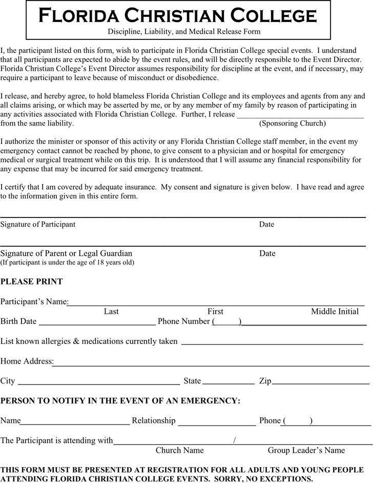 Florida Medical Release Form