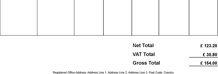 Freelance Invoice Template for Limited Company VAT Registered Page 2
