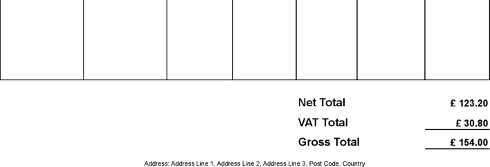 Freelance Invoice Template for Sole Trader VAT Registered Page 2