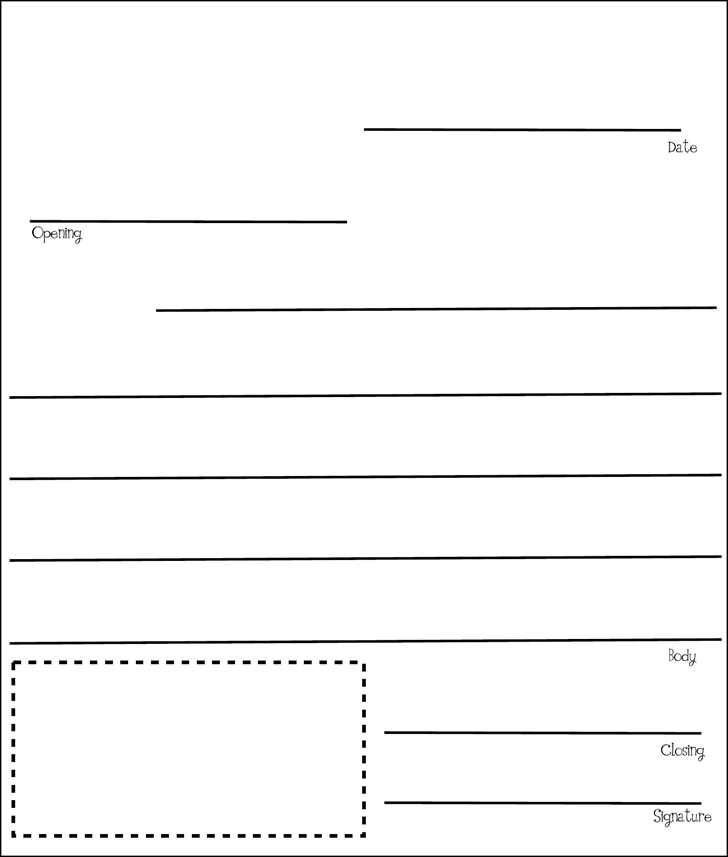 Elementary Letter Writing Templates from www.speedytemplate.com