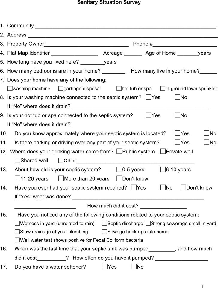 General Survey Form 1