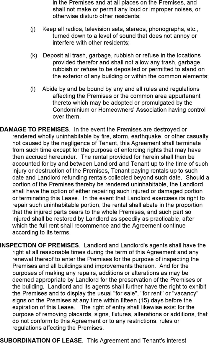 Georgia Month to Month Rental Agreement Page 4