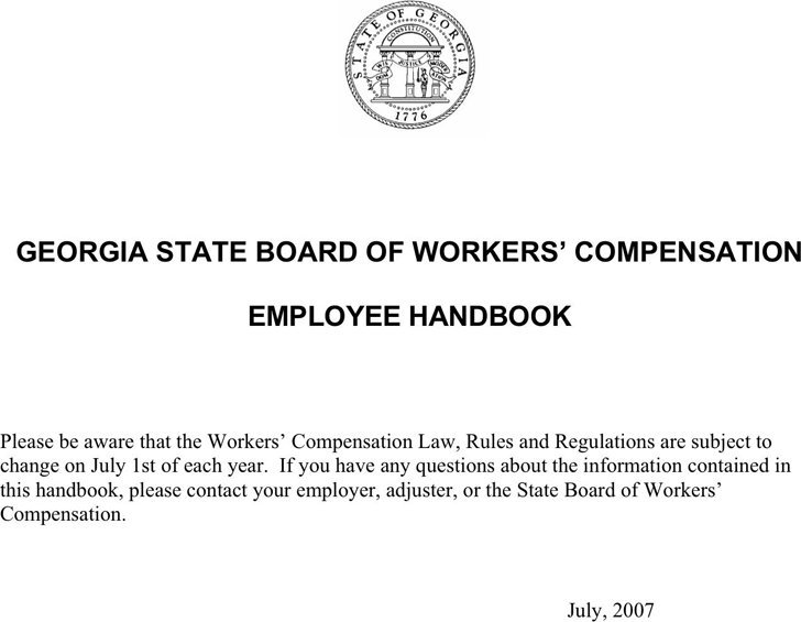 Georgia State Board of Workers’ Compensation Employee Handbook
