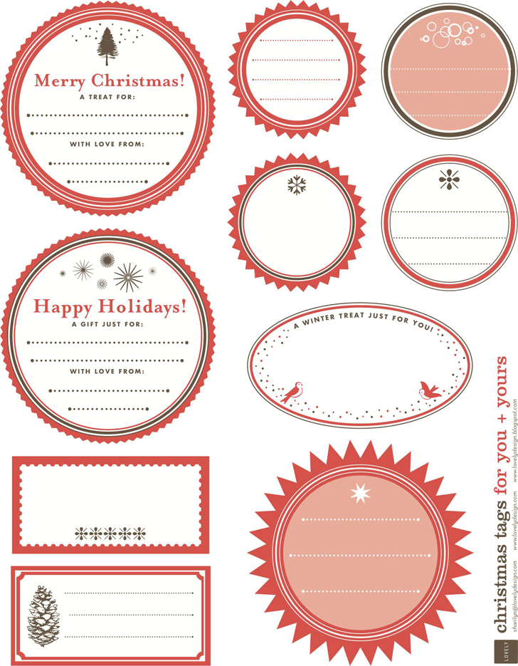 Gift Tag Template 1