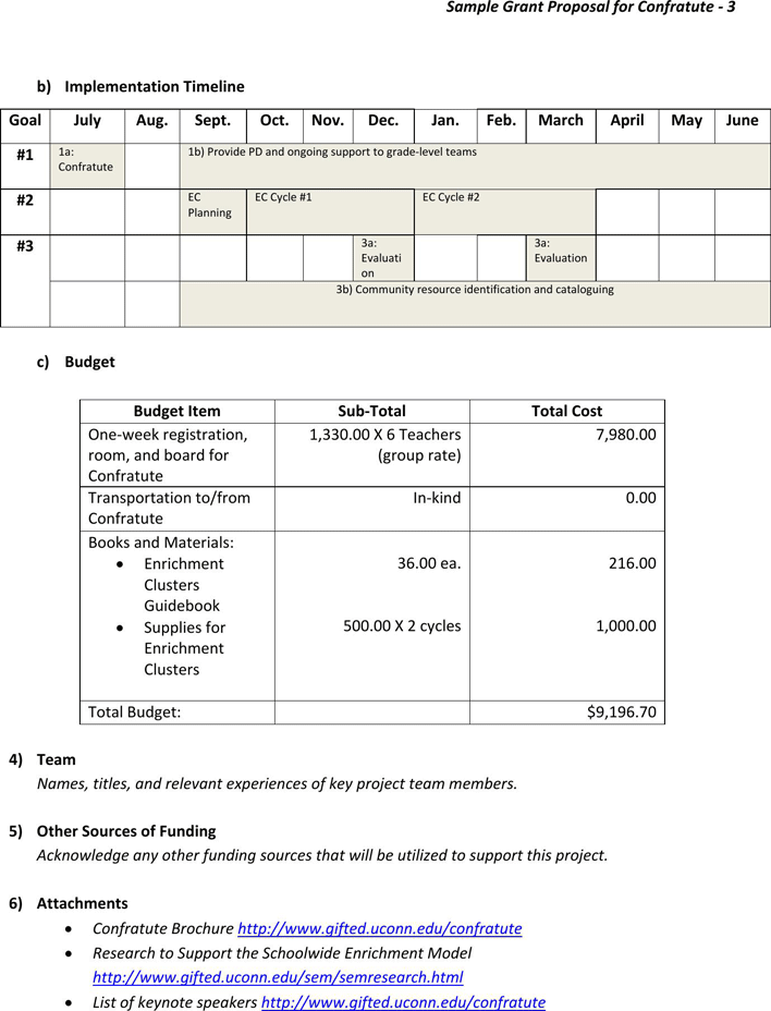 Grant Proposal Template 1 Page 3