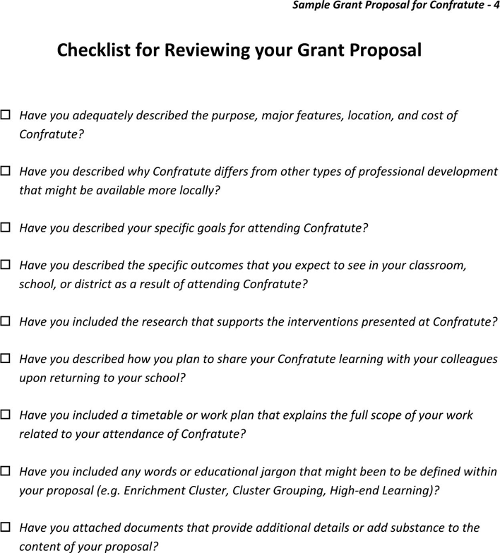 Grant Proposal Template 1 Page 4