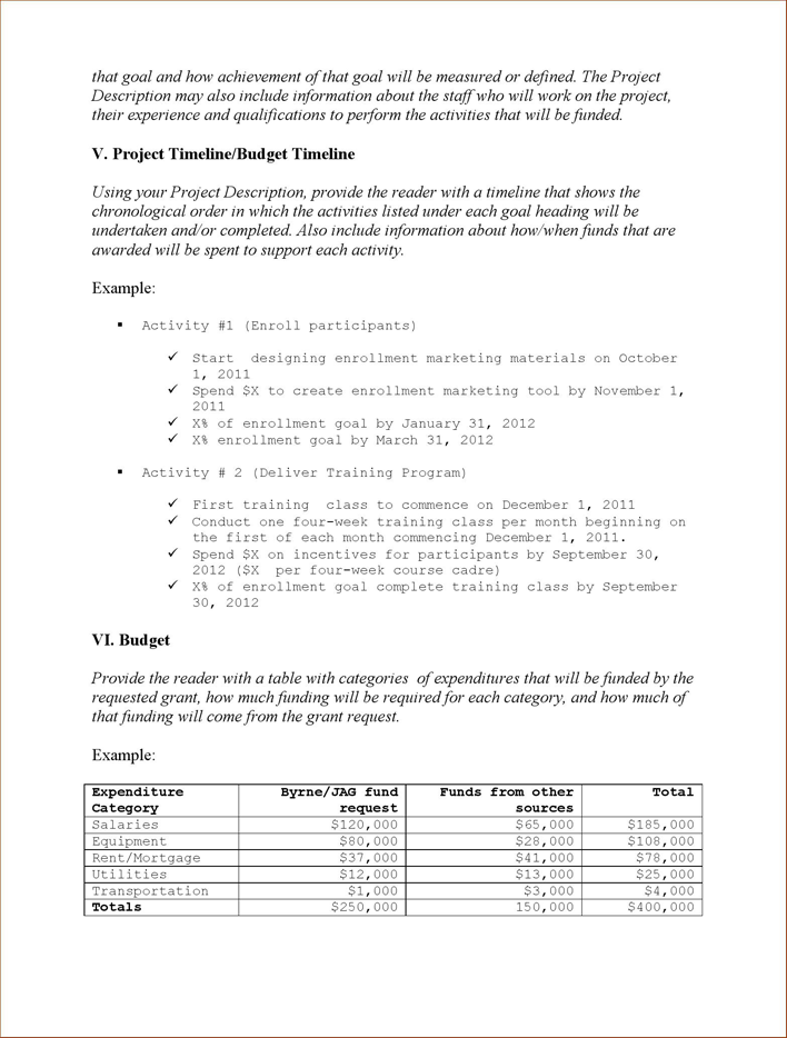Grant Proposal Template 2 Page 2