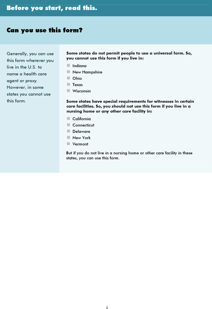 Health Care Power of Attorney Form Page 4