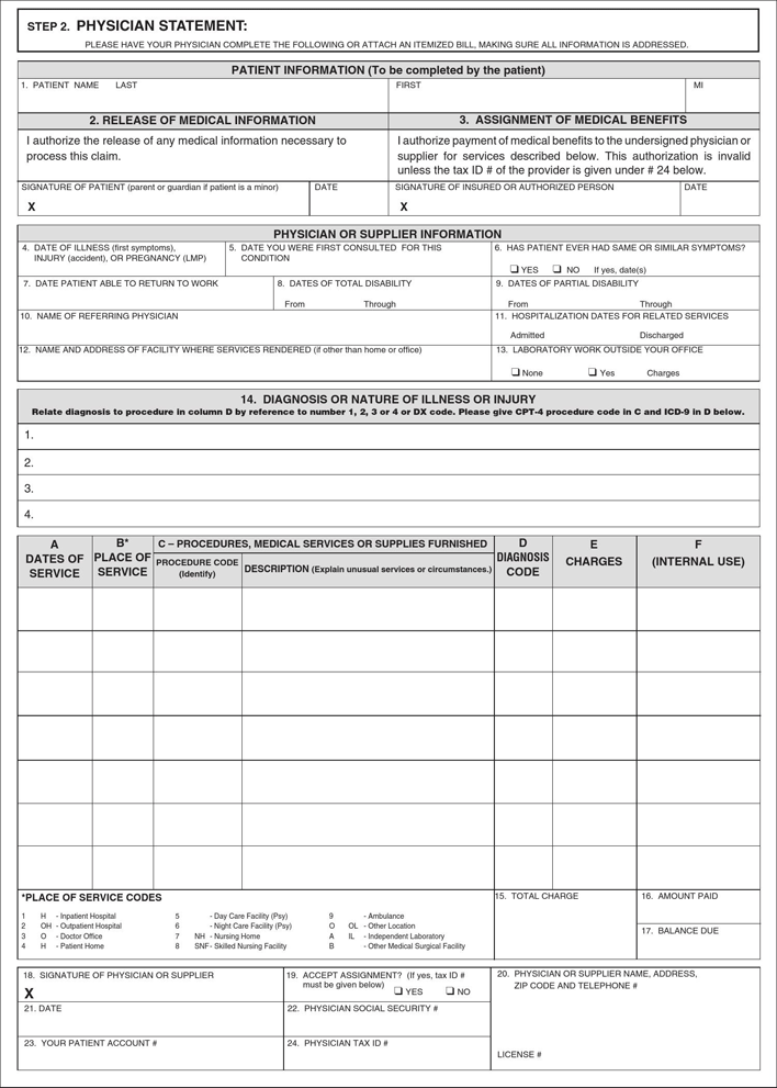 Health Net Commercial Member Claim Form Page 2