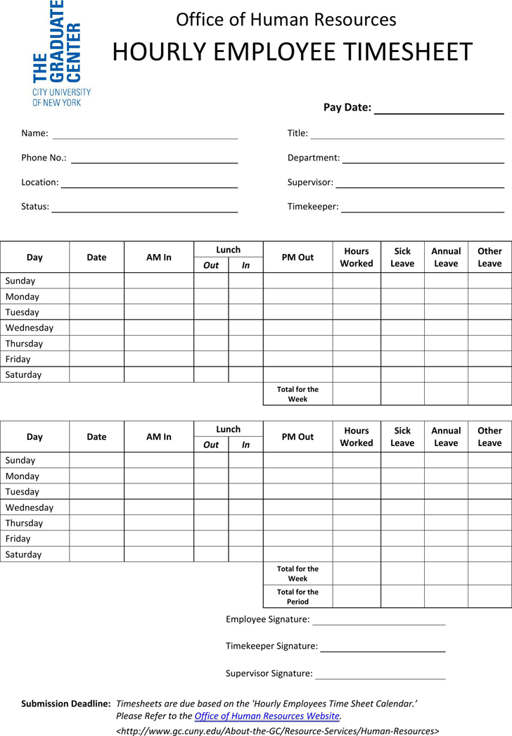 Hourly Timesheet Template Template Free Download Speedy Template
