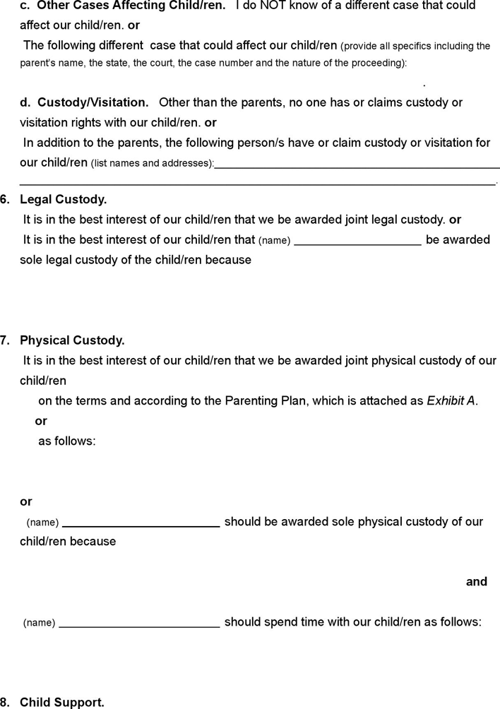 Idaho Complaint for Divorce (with Minor Children) Form Page 3