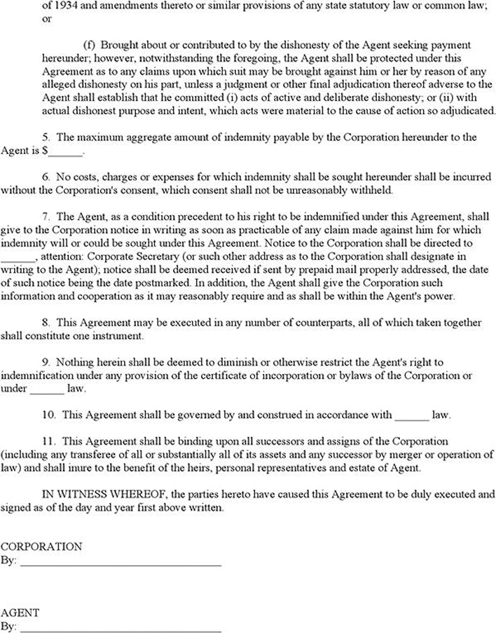 Indemnity Agreement 2 Page 2