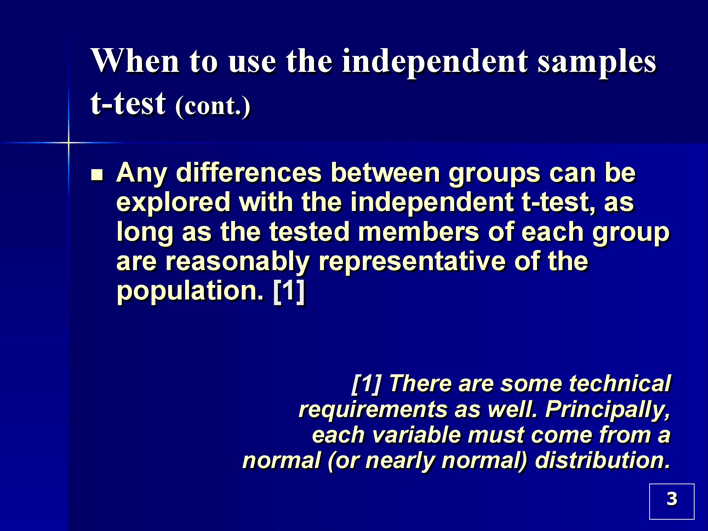 Independent Samples T-Test (Or 2-Sample T-Test) Page 3