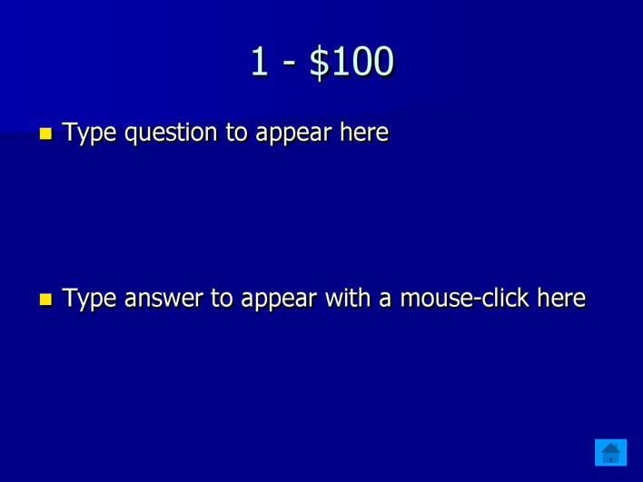 Jeopardy Template 2 Page 2