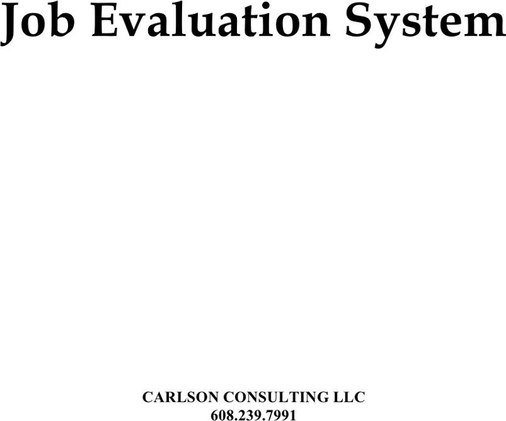 Job Evaluation Form 3