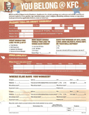KFC Job Application Form