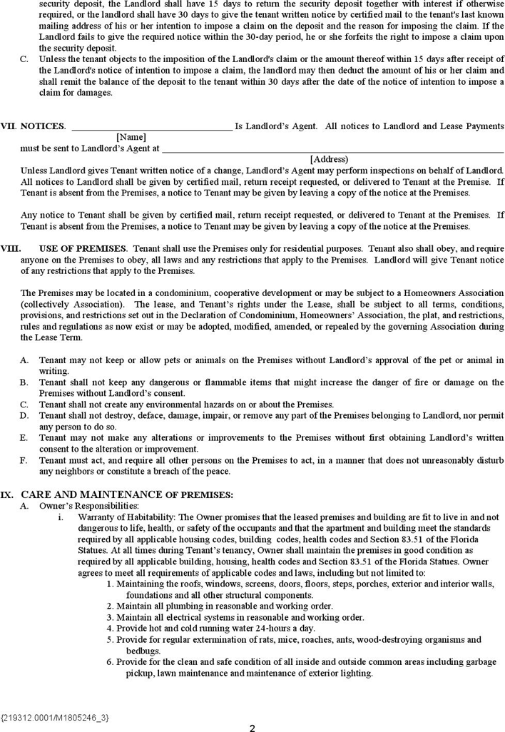 Lease Agreement 1 Page 2