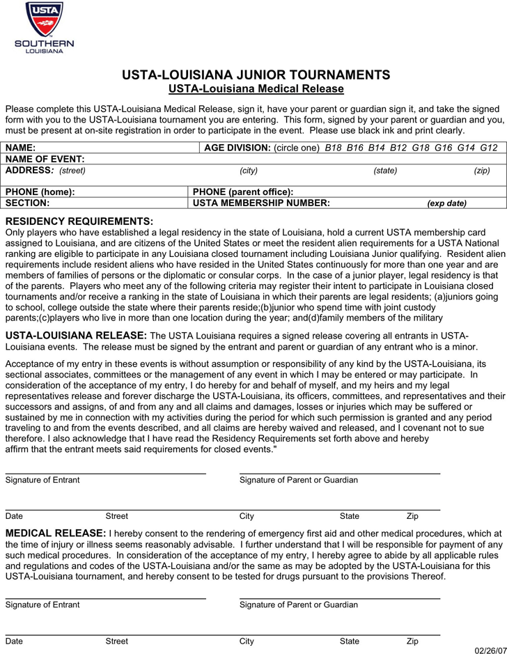 Louisiana Medical Release Form 2