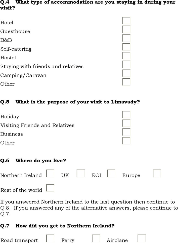 Market Research Questionnaire Page 2