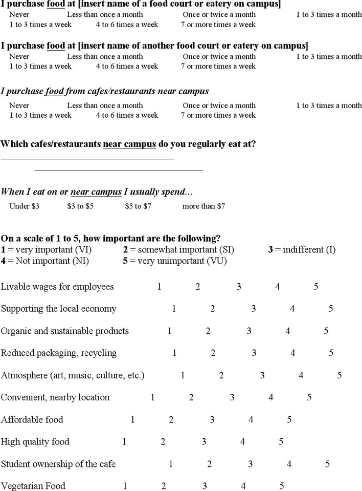 Market Research Survey Sample (For Food) Page 2