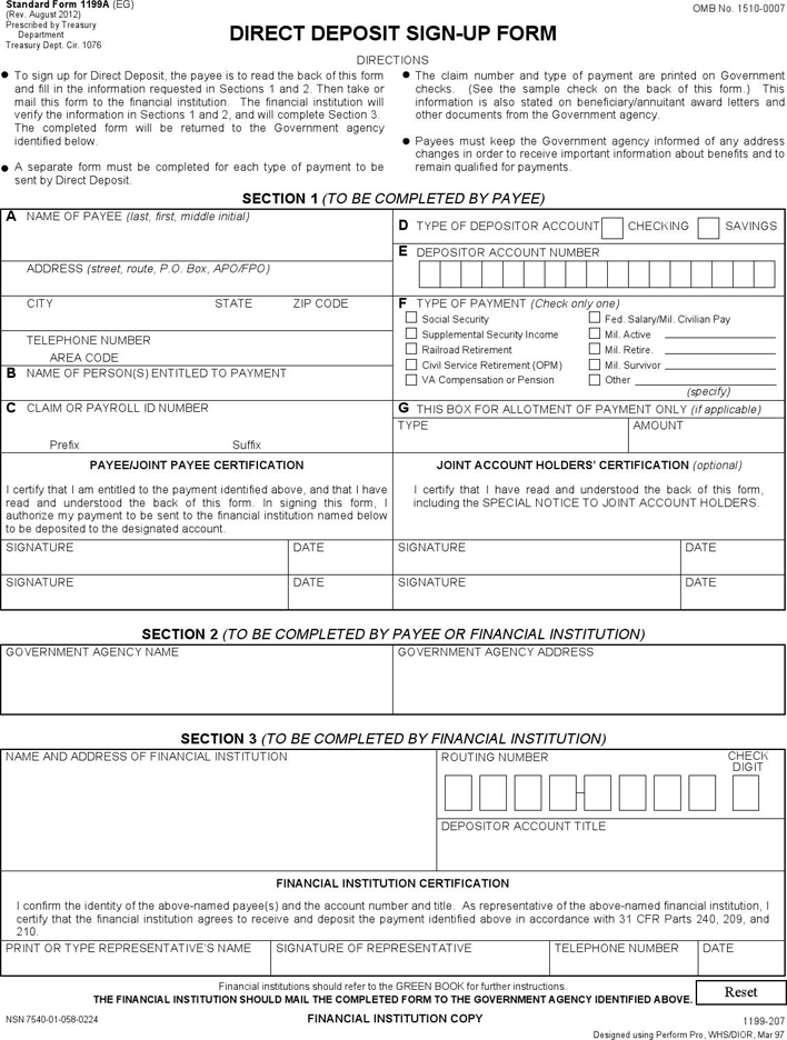 Maryland Direct Deposit Form 3 Page 2