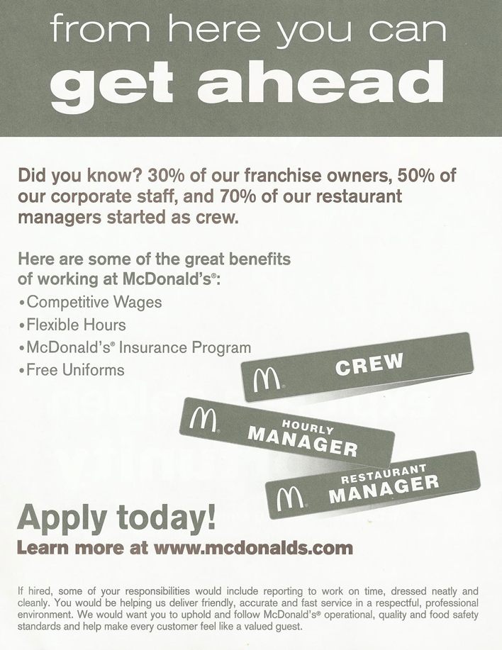 McDonalds Application Form Page 2