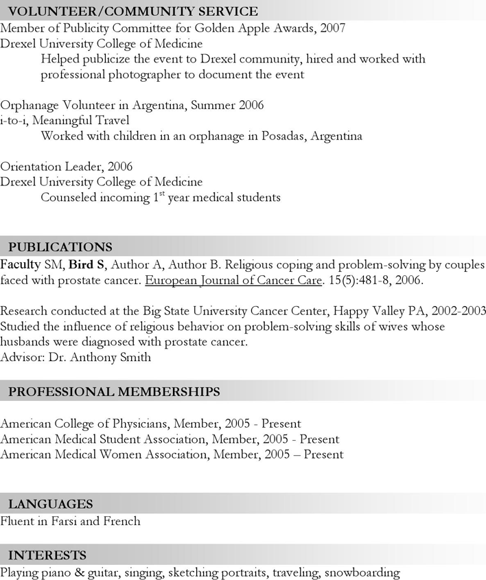Medical CV Template 2 Page 2