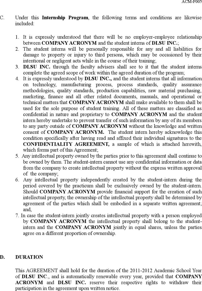 Memorandum of Agreement Page 3