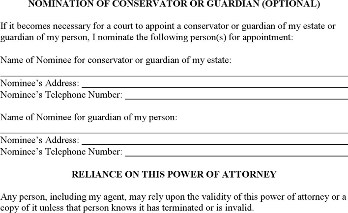 Mississippi General Durable Power of Attorney Form Page 4