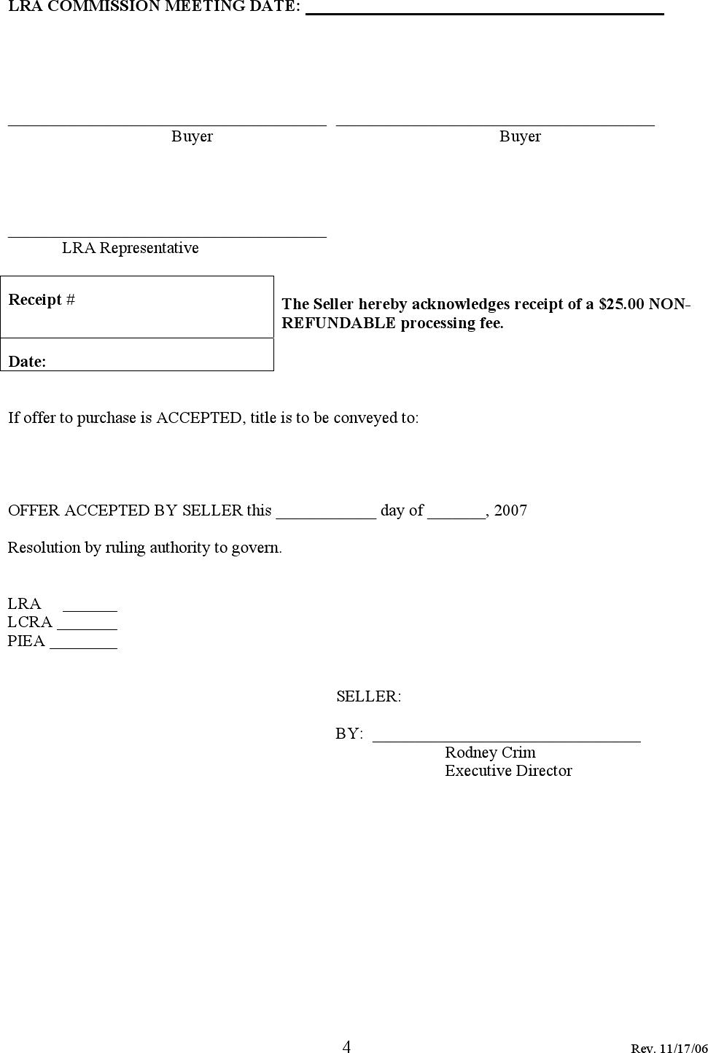 Missouri Offer To Purchase Real Estate Form Page 4