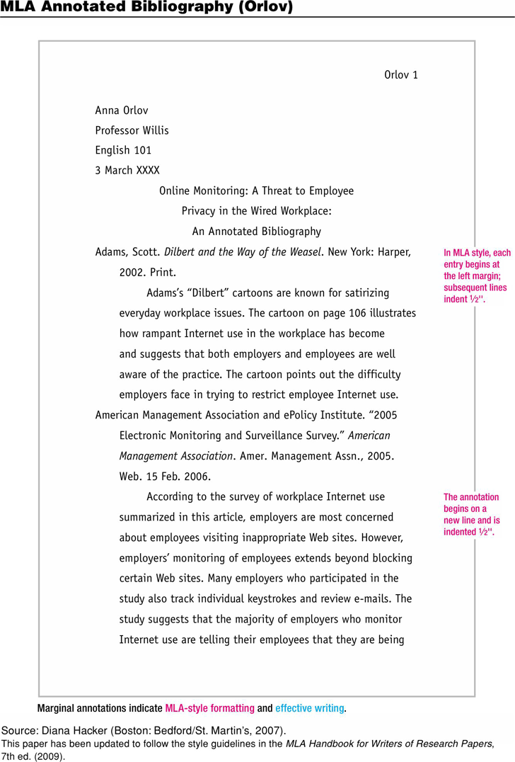 annotated bibliography example apa 6th edition