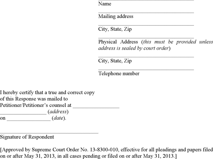 New Mexico Response Form Page 2