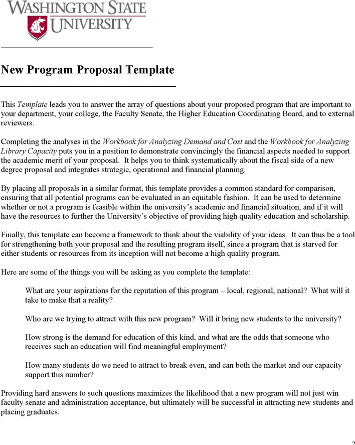 New Program Proposal Template Page 2