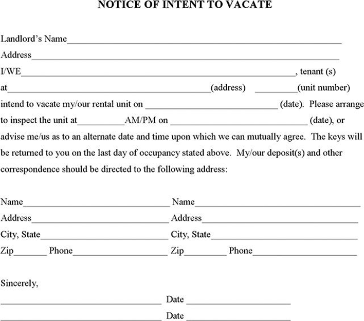 Notice of Intent to Vacate Page 2