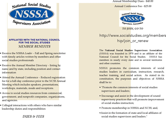 NSSSA Member Brochure (Bi-Fold) Page 2