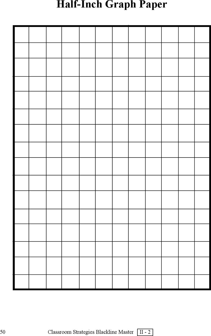 One-Inch Graph Paper Page 2