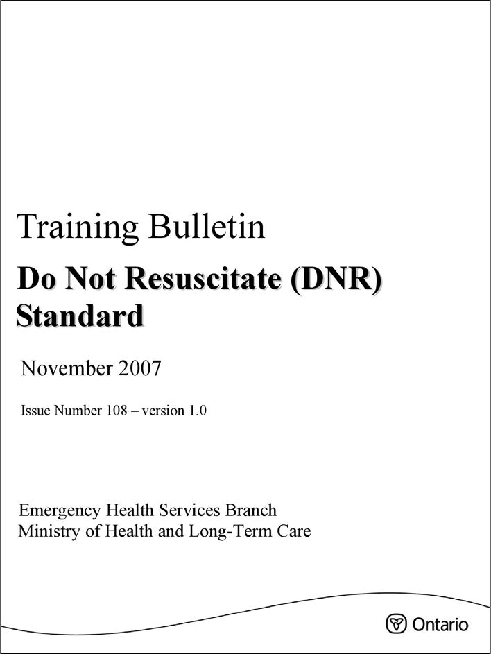 Ontario Do Not Resuscitate Form Page 3
