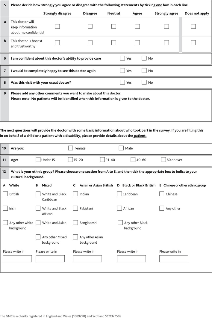 Patient Questionnaire For Doctors Page 2