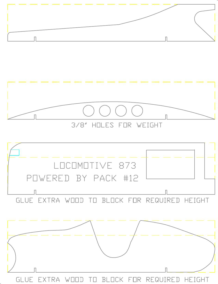 Pinewood Derby Car Template 1 Page 2