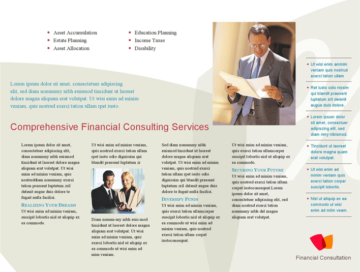 Professional Services Marketing Brochure (Tri-Fold) Page 2