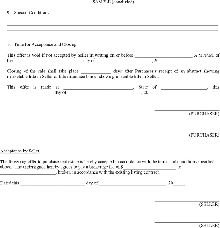 Purchase Agreement Template 1 Page 3