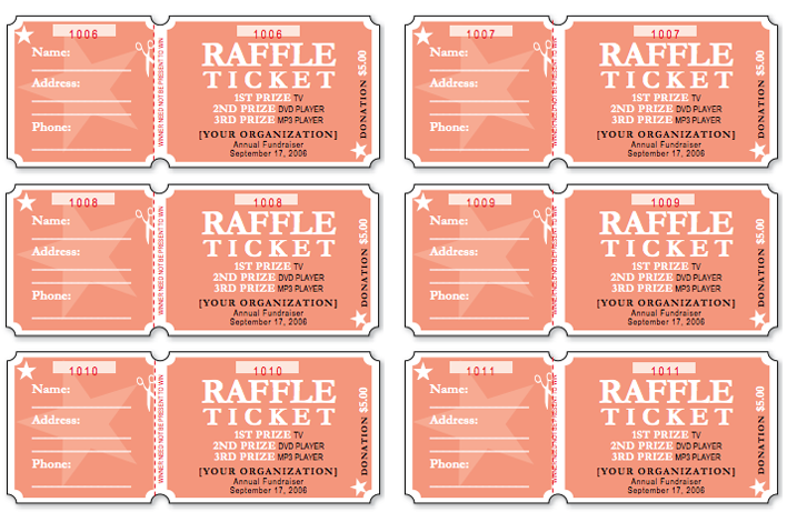 Raffle Ticket Template 1 Page 2