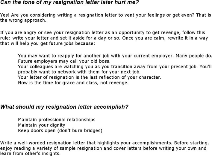 Resignation Letter Template 1 Page 3