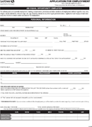 Safeway Job Application Form