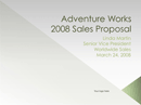 Sales Proposal Template