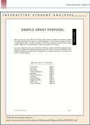 Sample Grant Proposal