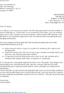 Letter of Application Sample