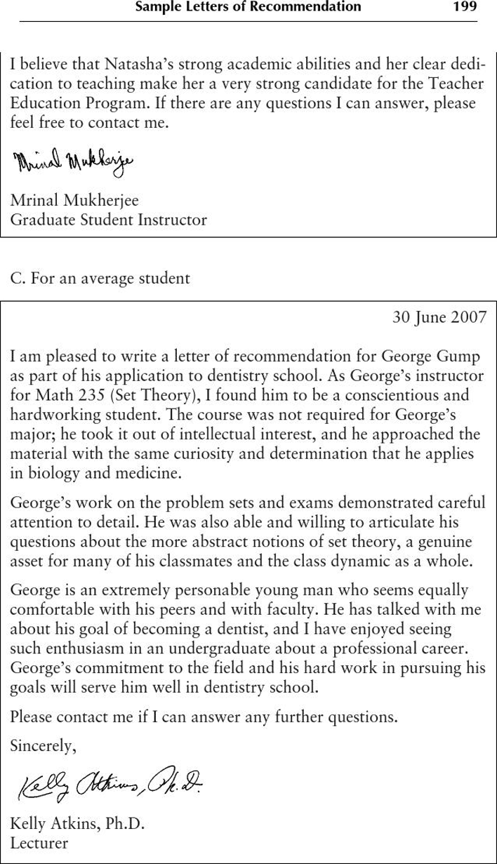 Sample Letter of Recommendation For Student 1 Page 3